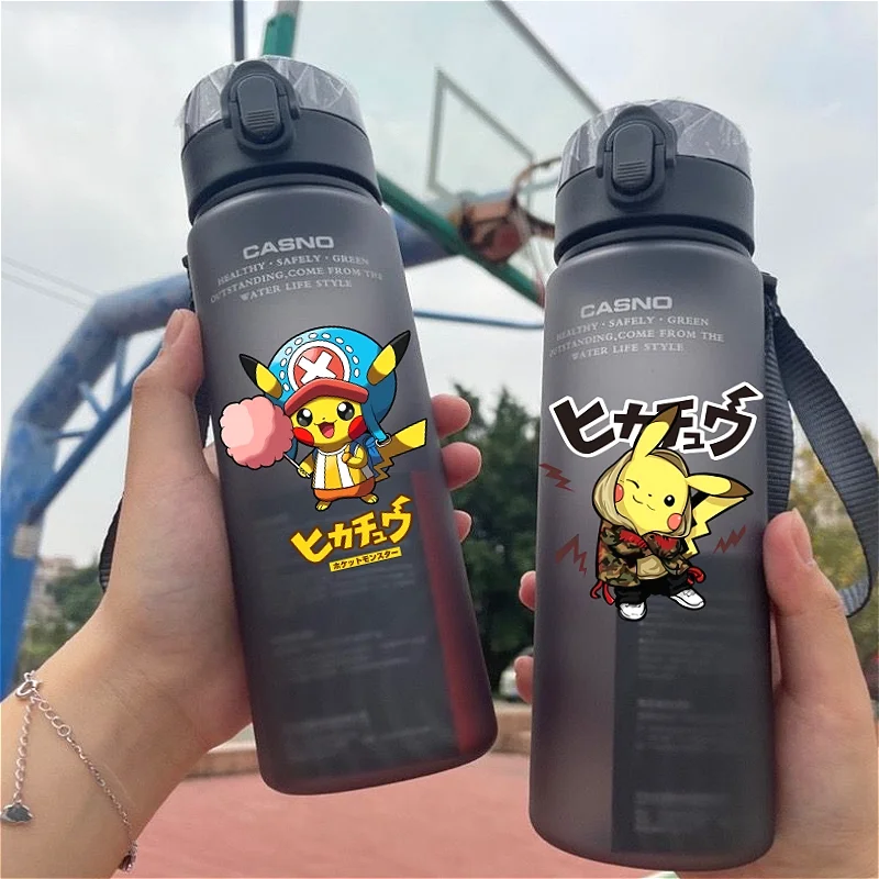 560 мл мультяшный Покемон Пикачу портативная пластиковая большая емкость