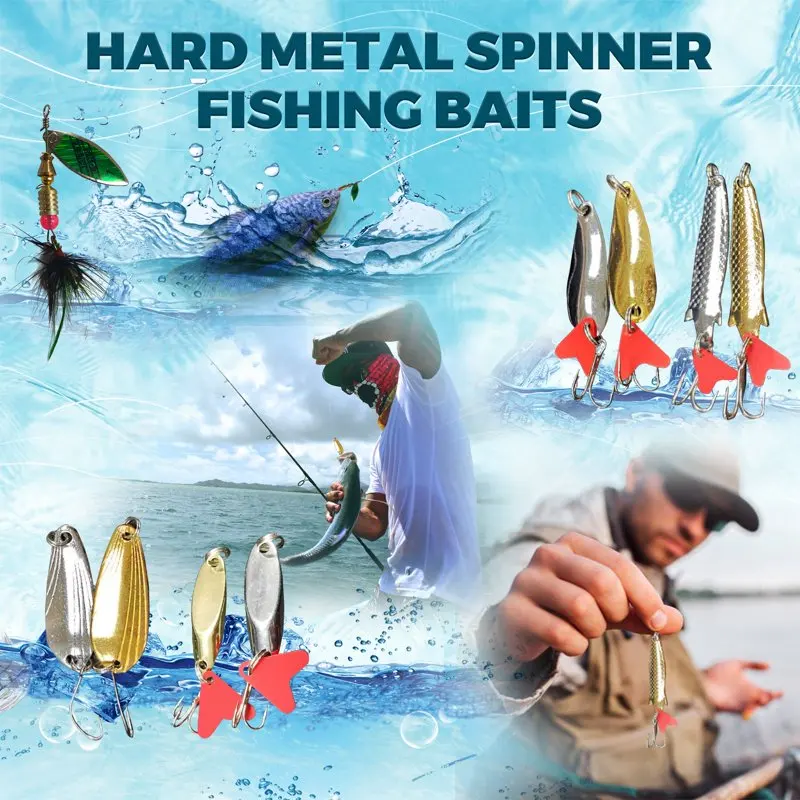 

Amazing 156-Piece Fishing Lures Kit - Bass Trout Fishing Baits & Accessories, Including Lures Hooks, Plastic Worms, Crank Bait,