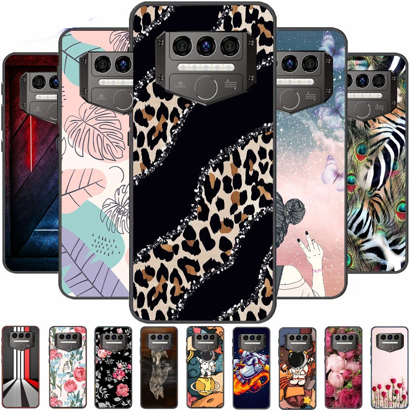 

For Oukitel WP5 Pro Case Silicone Soft Fashion TPU Phone Cover for Oukitel WP5 Bumpers Cases Fundas Flower Bag Fundas