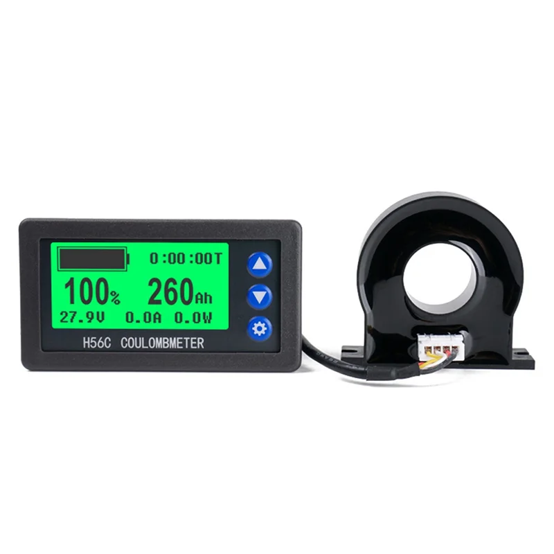 

Battery Monitor Hall Coulomb Meter DC 8-100V 400A Lifepo4 Lead-Acid Li-Ion Lithium Capacity Power Display