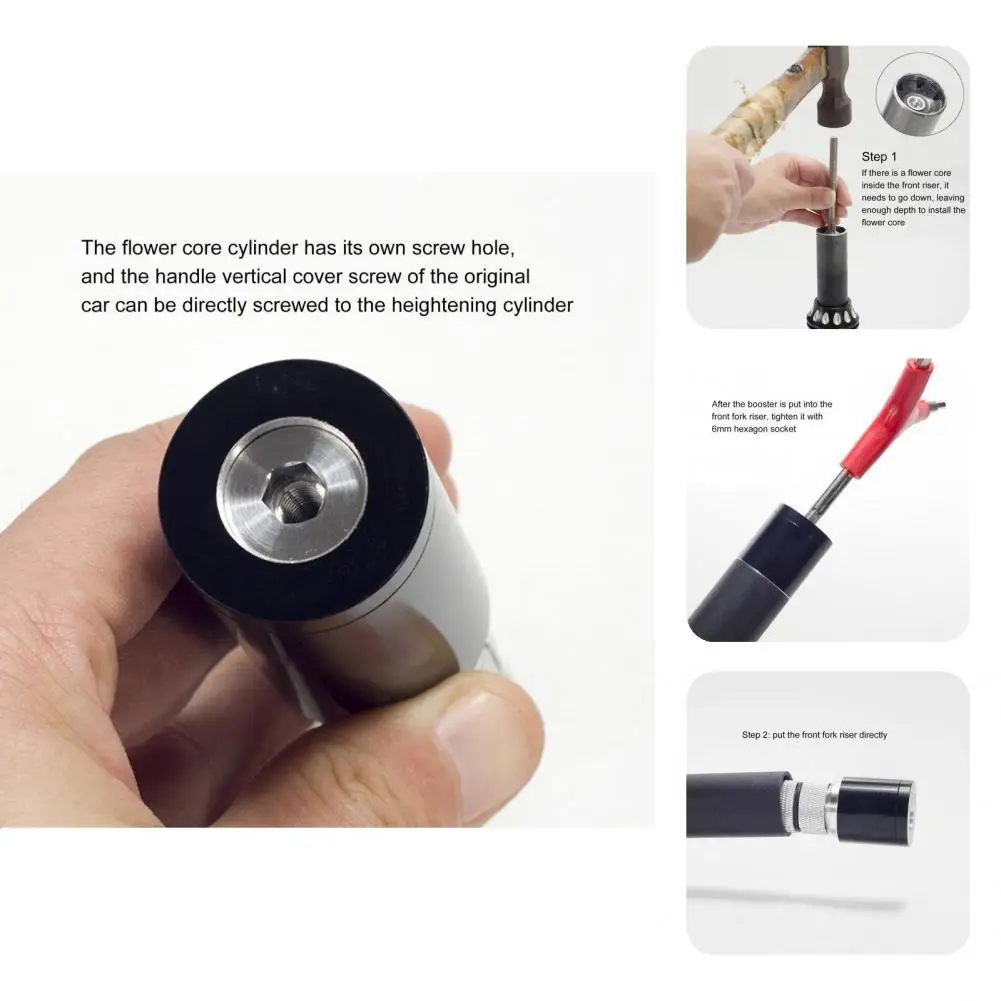 

Fitment Perfectly Bicycle Stem Riser Bike Accessory Stability Durable Easy Installation Bicycle Handlebar Stem