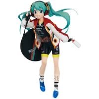 2020 original banpresto japaense prize anime figure miku racing miku ver team ukyo colletible model figurine