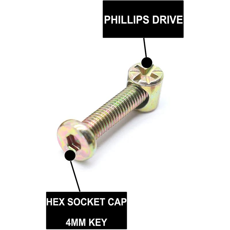 Акция! Набор болтов для детской кроватки набор в ассортименте с шестигранным
