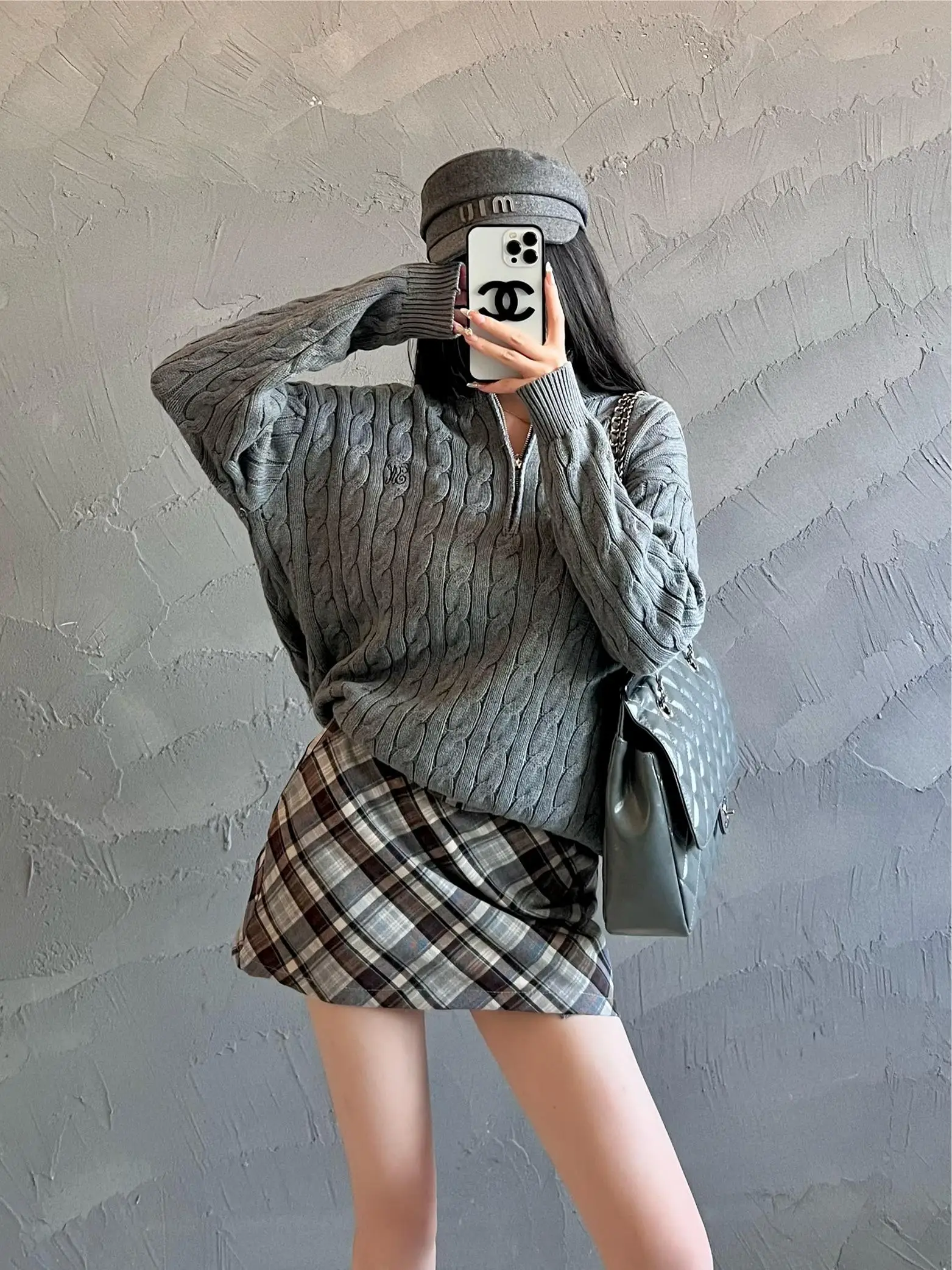 M579 Ленивая атмосфера ~ Старая версия Qian Tian Hua вязаный свитер с витым цветком