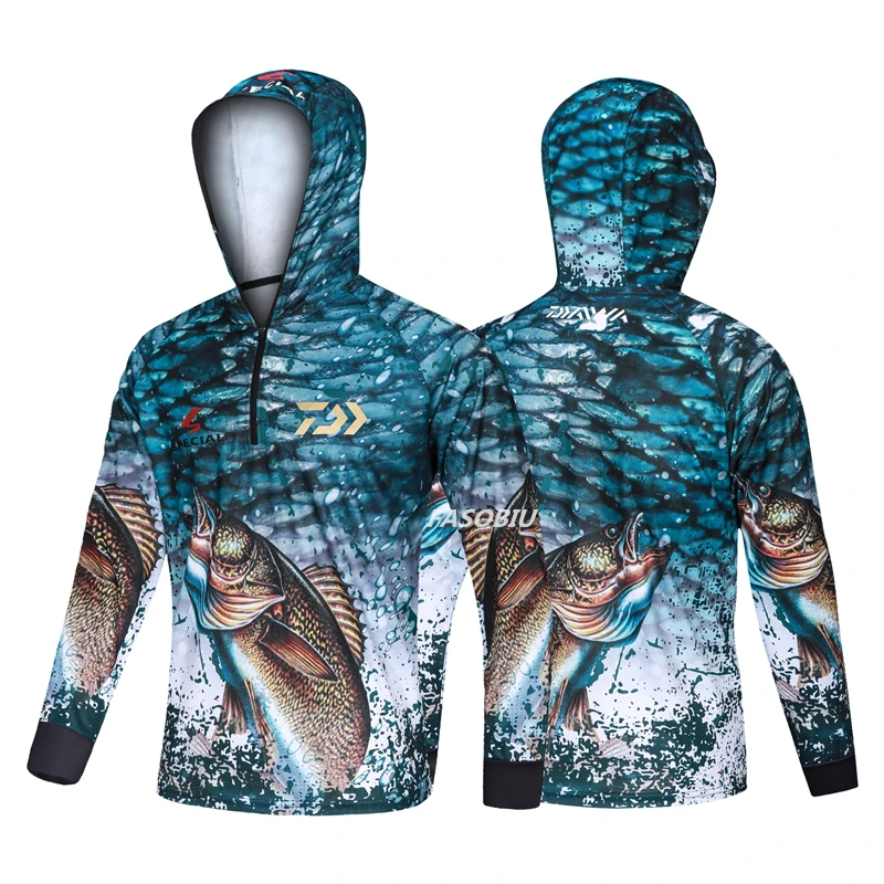 

2023 New Summer Outdoor Sports Fishing Clothing short Sleeve Breathable Stand Collar Shirt Sunscreen Hiking Clothes