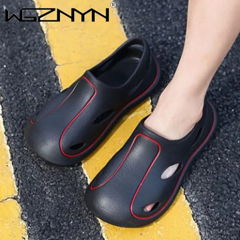 

Сандалии мужские с круглым носком, уличные водонепроницаемые удобные модные Универсальные дышащие износостойкие Босоножки на платформе