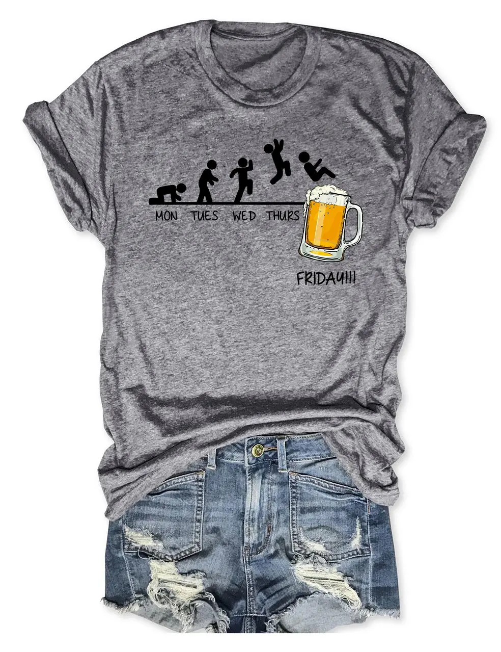 

Rheaclot Craft Beer Women's Cotton T-shirt Ladies Graphic Tee Tops