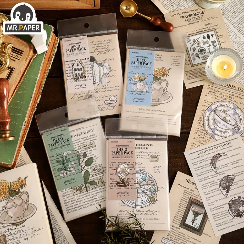 

Mr.Paper 4 вида конструкций, Белый крафт, винтажный бумажный материал, Западный классический руководство, сделай сам, украшение для комнаты, корейские канцелярские принадлежности