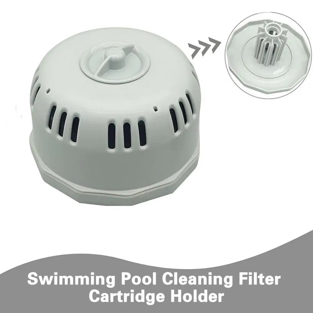 

Useful Filter Holder Good Filtering Effect PVC Spa Swimming Pool Cleaning Tool Filter Holder Reusable Pool Filter
