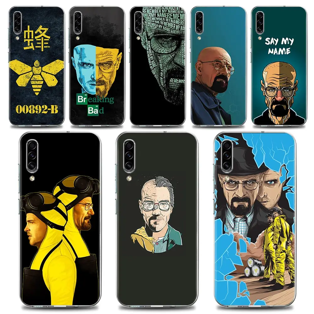

Breaking Bad Art Show Clear Phone Case for Samsung A70 A50 A40 A30 A20e A10 A02 Note 20 10 9 8 Plus Lite Ultra 5G Silicone Case