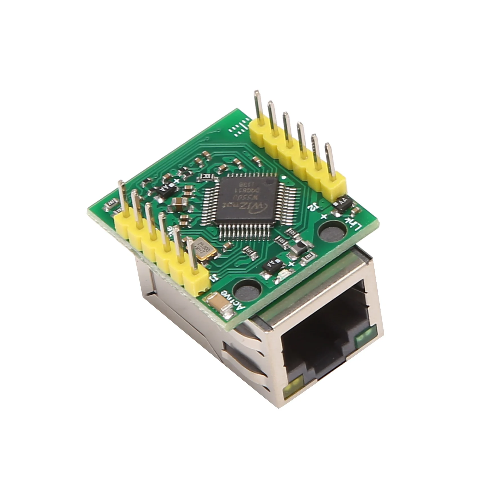 Сетевой модуль W5500 Ethernet Интерфейс SPI Совместимость с протоколом Ethernet/TCP/IP WIZ820Io