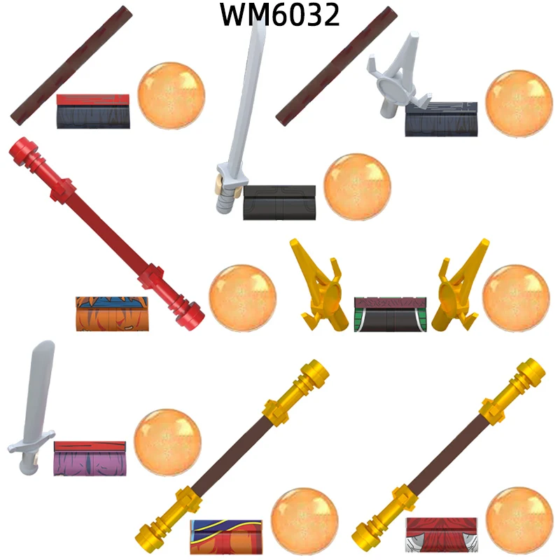 Фигурки Sai Stick оружие брюки детали для волос модельные блоки набор кирпичей MOC