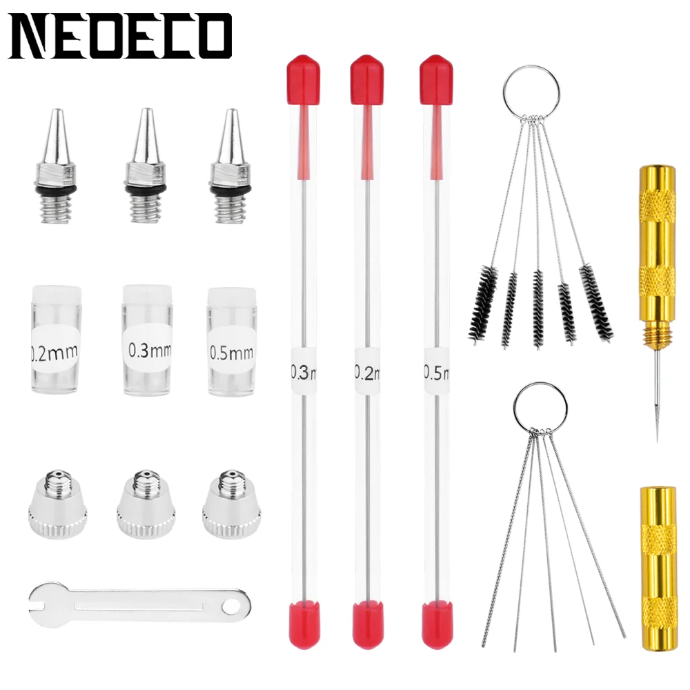 Запасные части для пульверизатора, 0,2 мм, 0,3 мм, 0,5 мм Запасные части для пульверизатора, 0,2 мм, 0,3 мм, 0,5 мм