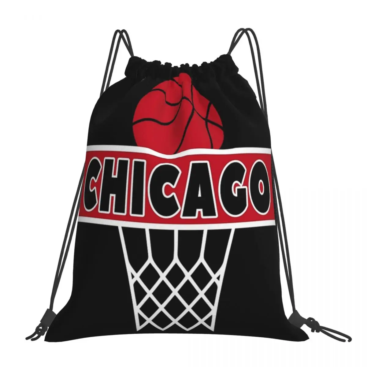 

Повседневные портативные рюкзаки Чикаго, сумки на шнурке, спортивная сумка с карманами, сумка для книг для путешествий, студентов