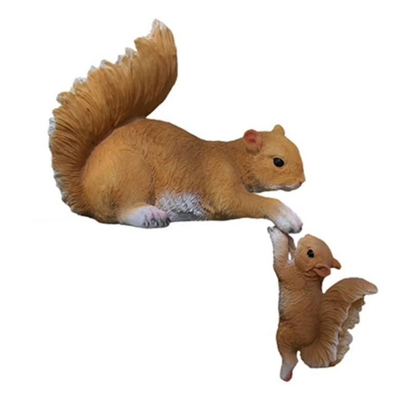 

Cute Cartoon Squirrel Garden Decoration Squirrel Garden Hanging Ornament American Country Resin Animal Model Pendant