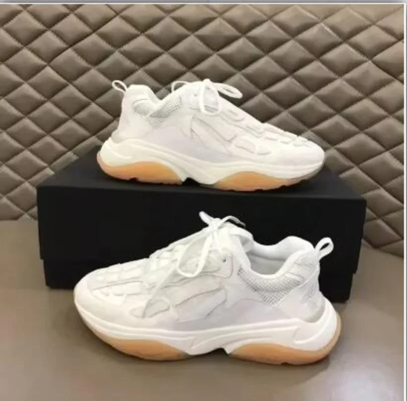 Высококачественные кроссовки унисекс из воловьей кожи с прошитой костью женская