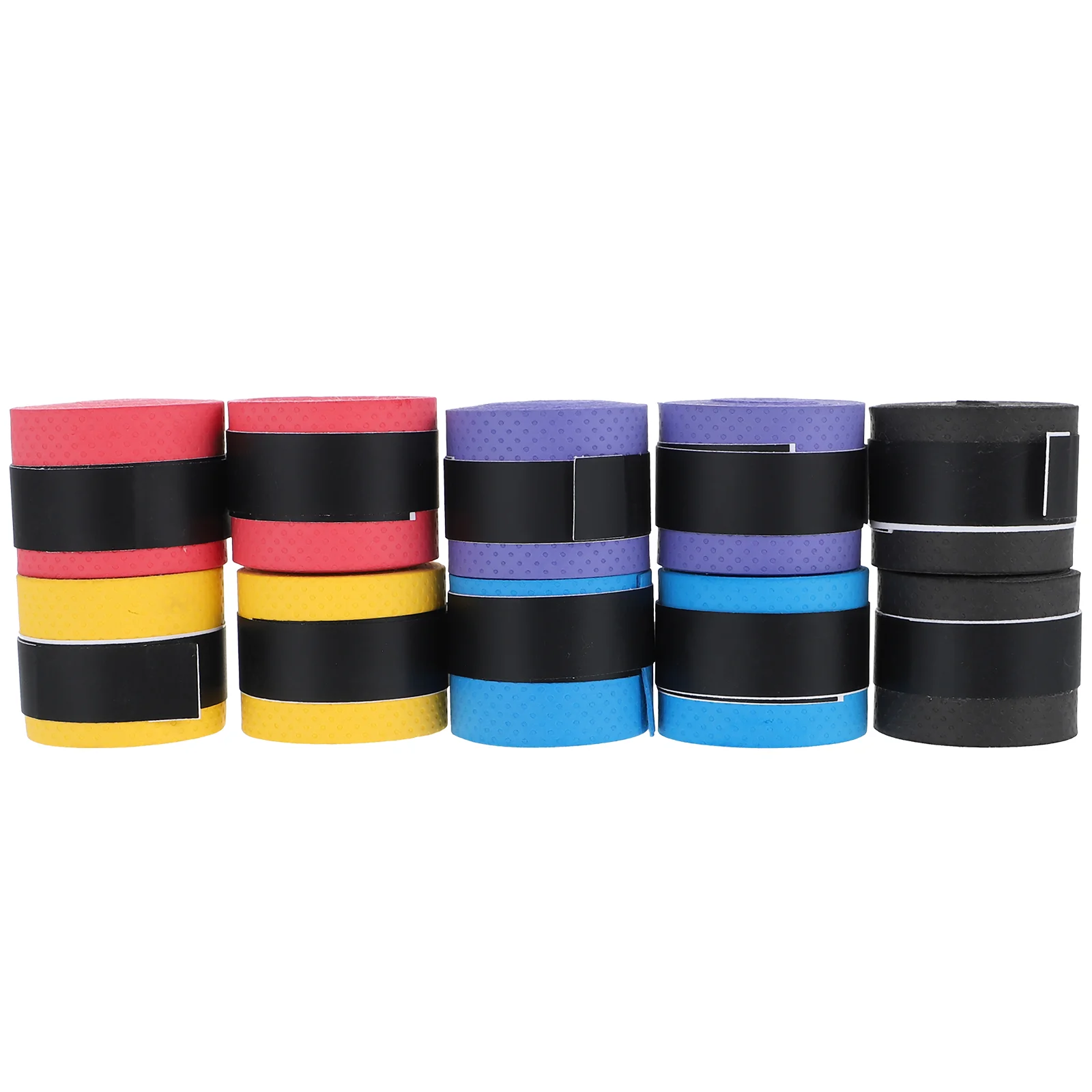 

10 Pcs Badminton Anti-slip Belt Drum Sticks Atheltic Tape Drumstick Wrap Drumming Water Viscous Pu Pearl logo badge