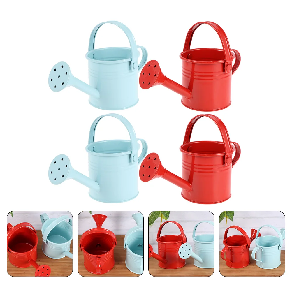 

Watering Can Water Garden Indoor Kids Flower Pot Metal Kettle Bottle Gardening Decor Outdoor Pots Toys Large Mini Iron Tin Cans