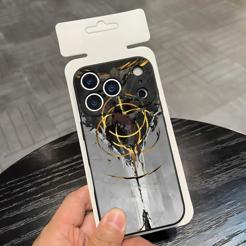 Чехол для телефона E-Elden R-Ring для iPhone 17 Air 16 E Pro Max 15 14 13 Mini 12 Pro 11 Max Plus, черный, мягкий, силиконовый (art.: 3920db7b71da4) - 3920db7b71da4