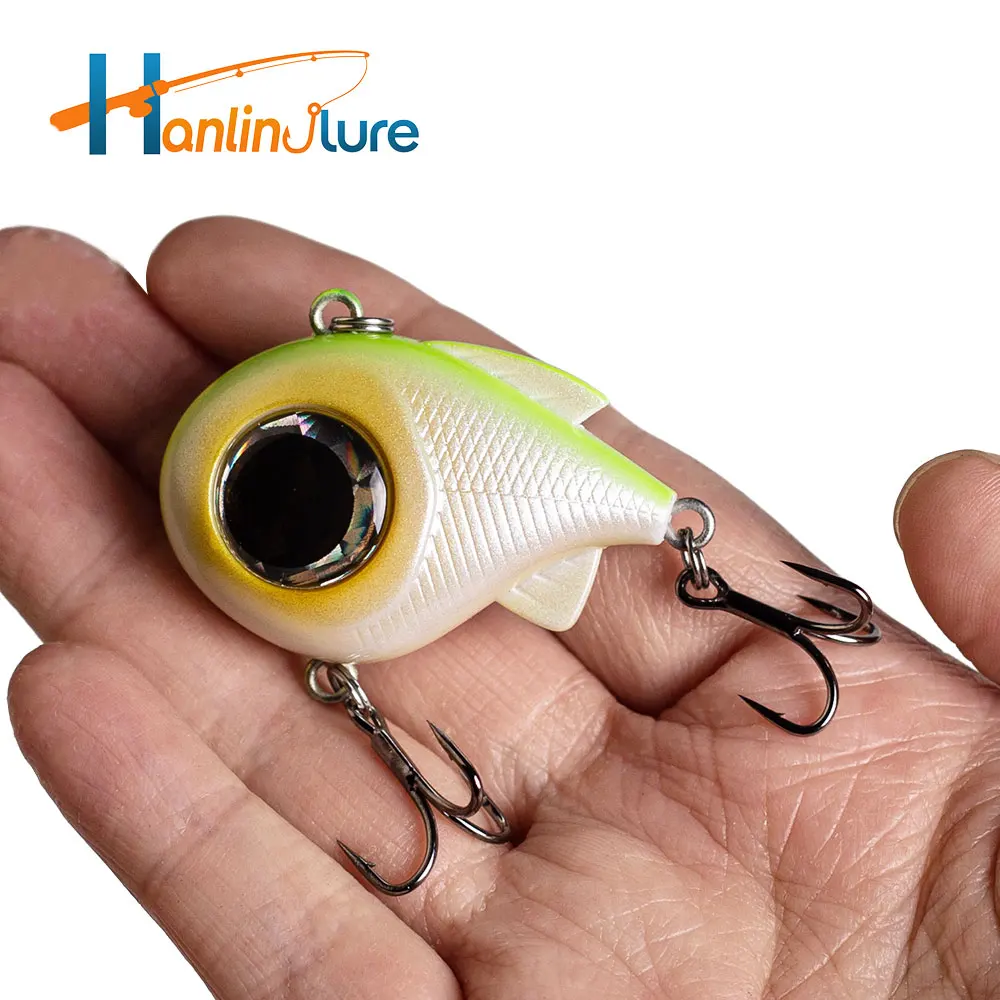Фото Рыболовная приманка Hanlin Big Eyes VIB, тонущая, 4 см/1,57 дюйма/8,5 г, вибрационный погремушка, искусственная жесткая приманка без губ, снасти для щуки и окуня №1