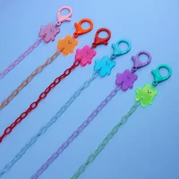 2pcs adjustable face mask lanyard handy convenient safety mask ear holder rope adult child mouth cover rope colorful chains