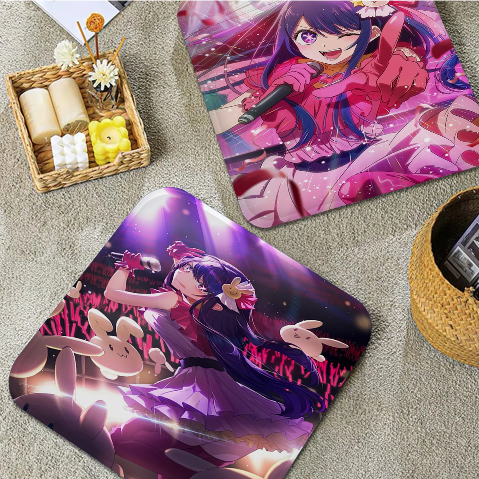 

Anime Oshi No Ko Hoshino Ai Ruby Cushion Mat Modern Minimalist Style Sofa Chair Cushions Unisex Fashion Anti-slip Cushion Pads