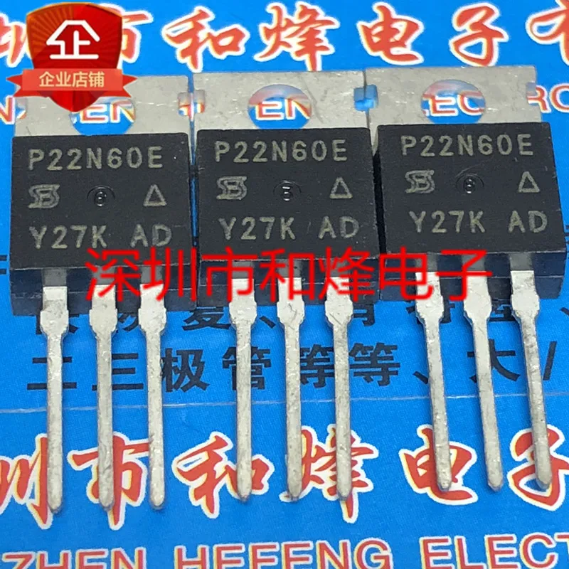 

Free shipping P22N60E SIHP22N60E-E3 TO-220 600V 22A 10PCS