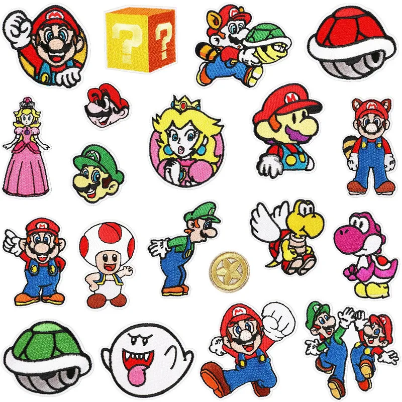 

Movie Pixel Cartoon Game Theme Patches for Clothing, Cloth Sticker, Emblem, Garment Accessories, DIY Logo, Iron-on, Sewing