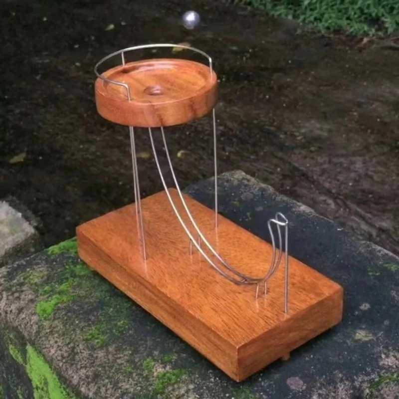 

Wooden Perpetual Motion Ornament Kinetic Art Ball Sliding Cycle Creative Decompression Ornament Toy Home Decoration Accessories