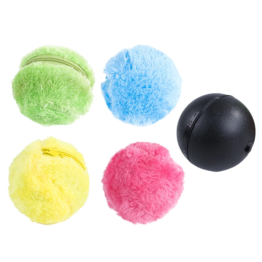 

5pcs/Set Magic Roller Ball Activation Automatic Ball Dog Cat Interactive Funny Chew Plush Electric Rolling Ball Pet Dog Cat Toy