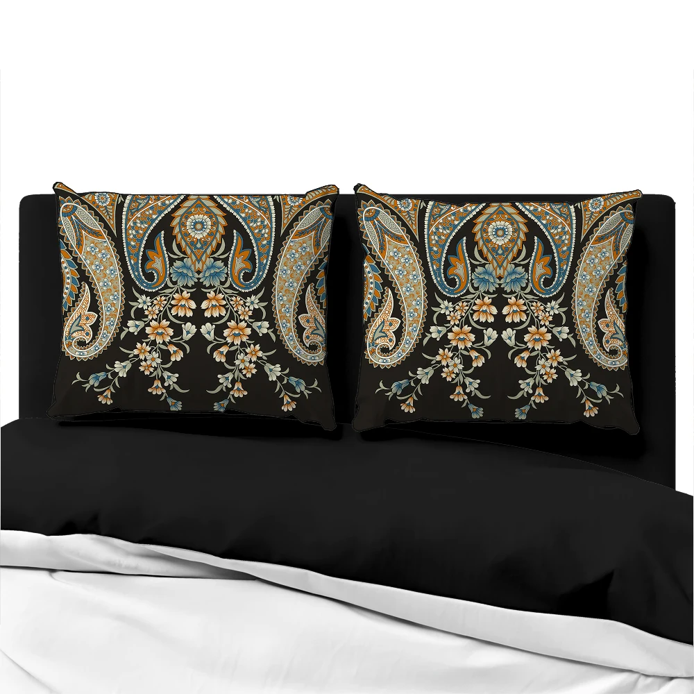 

Luxury Pillow cover for sofa Decorative pillow case Bedding Pillowcase Pillowcovers 50x70 50x75 50x80 Customized Euporean black