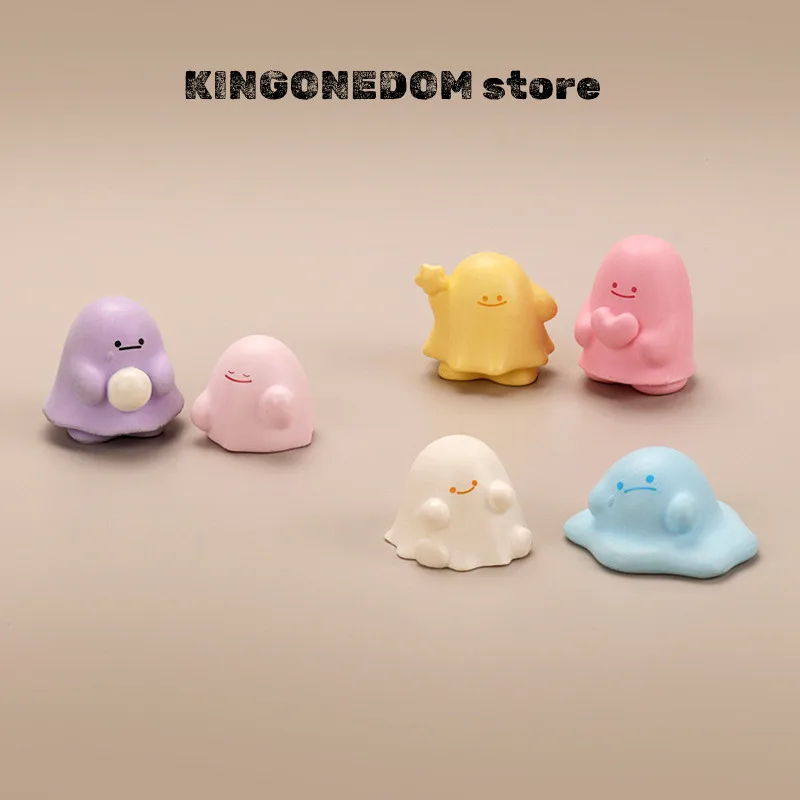 KINGONEDOM Kawaii Spirit Little Ghost Миниатюры из смолы