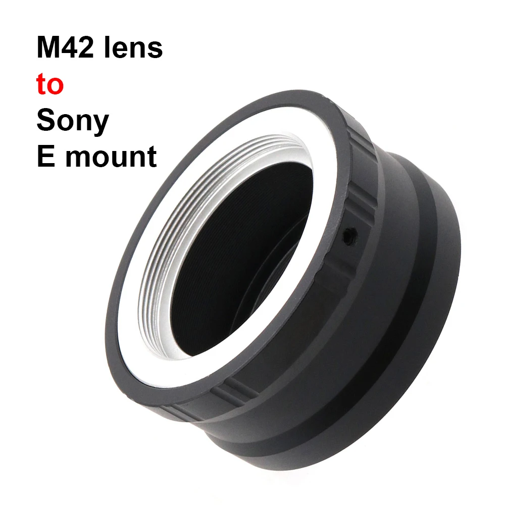 Фото Осветительное кольцо для объектива M42-крепление для объектива Sony E / FE для M42 (42x1 мм) и крепления объектива Sony E / FE M42-NEX, A7, A9, A1, для камеры NEX №1