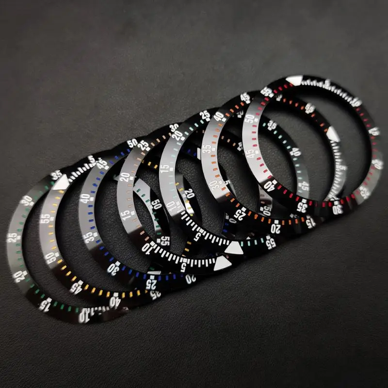 Outer Meridian 38mm High Quality Ceramic Bezel Insert Case Inner Diameter 30.5mm Fits 40mm Men's Automatic Mechanical Watch