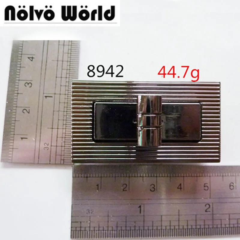 

20pcs Gunmetal Rectangular Turnlock,Alloy Twist Lock,TurnLock Handbag Bag Accessories Purse Snap Clasps
