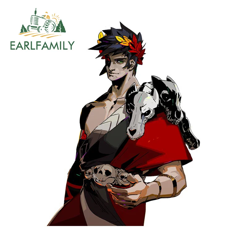 

EARLFAMILY, 13 см x 9,7 см, автомобильные наклейки с надписью «Hades», солнцезащитные виниловые наклейки, окклюзийные царапины, декор для лэптопа, Стайлинг автомобиля