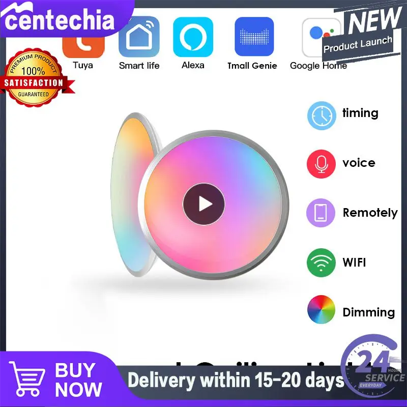 

Smart Led Ceiling Light App Voice Control Rgb Warm White Dimmable Ceiling Lamp Smart Home Remote Control Night Light Tuya Wifi