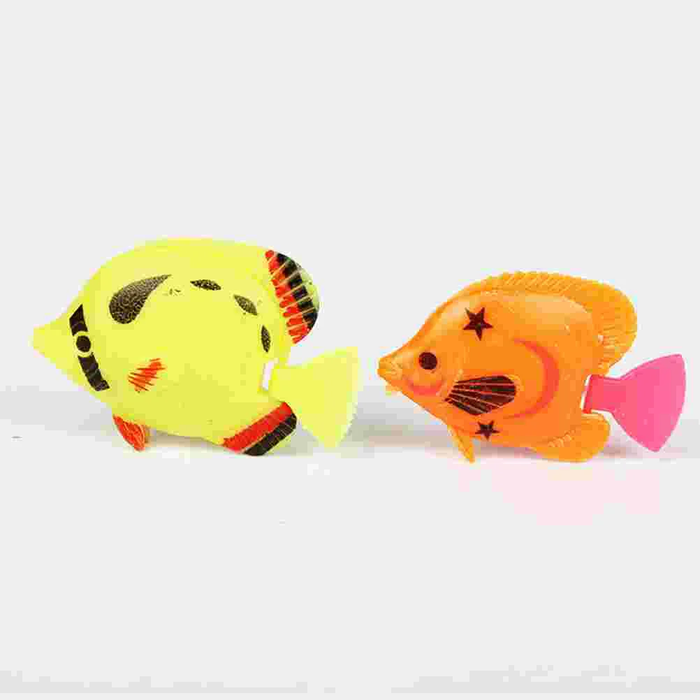 

8 Pcs Plastic Kids Pool Sea ​​fish Lovely Aquarium Decor Shape Compact Figure Household Tank Floating Child