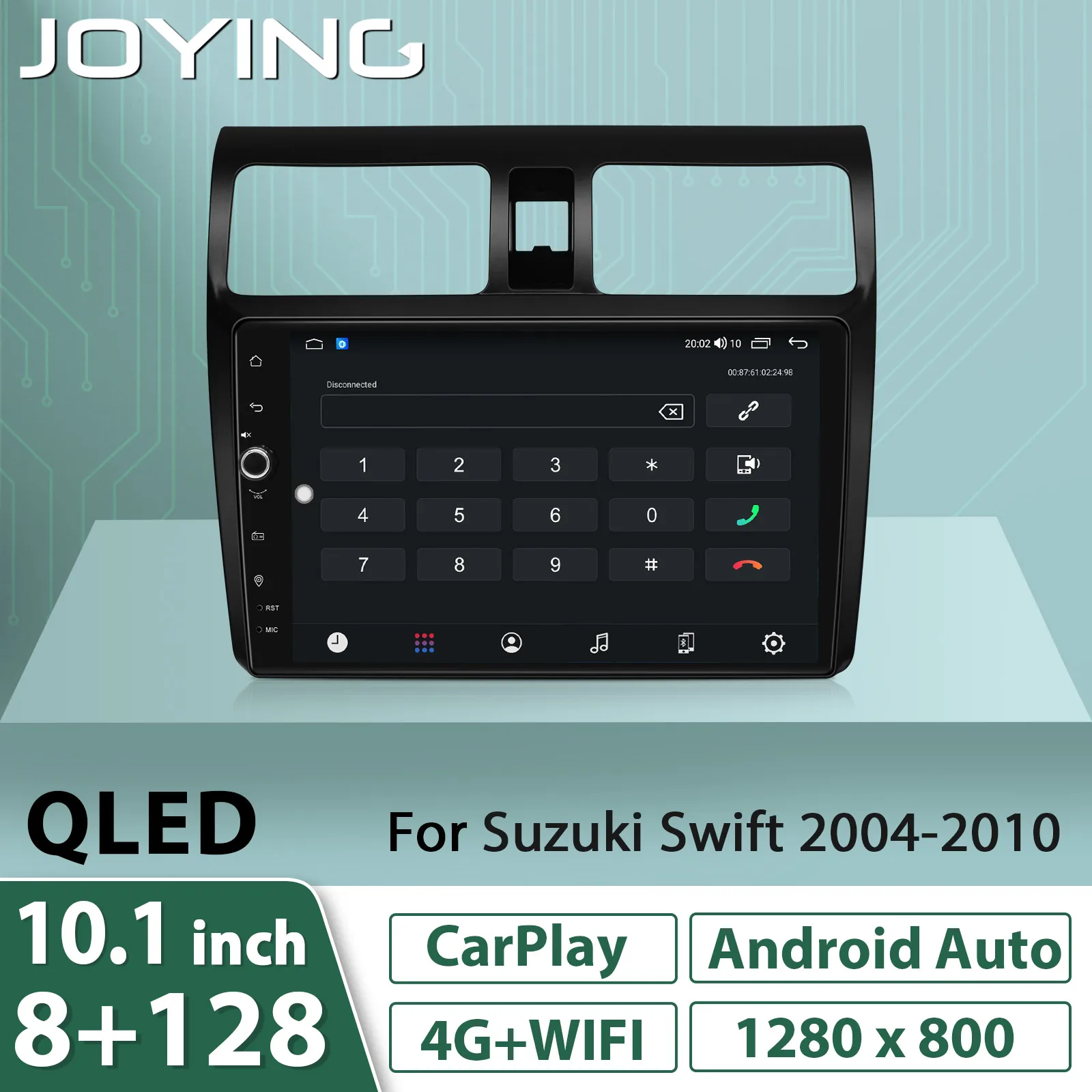 

Магнитола JOYING Qled для Suzuki Swift 128-2003, 10 дюймов, 8 ГБ + 2010 ГБ