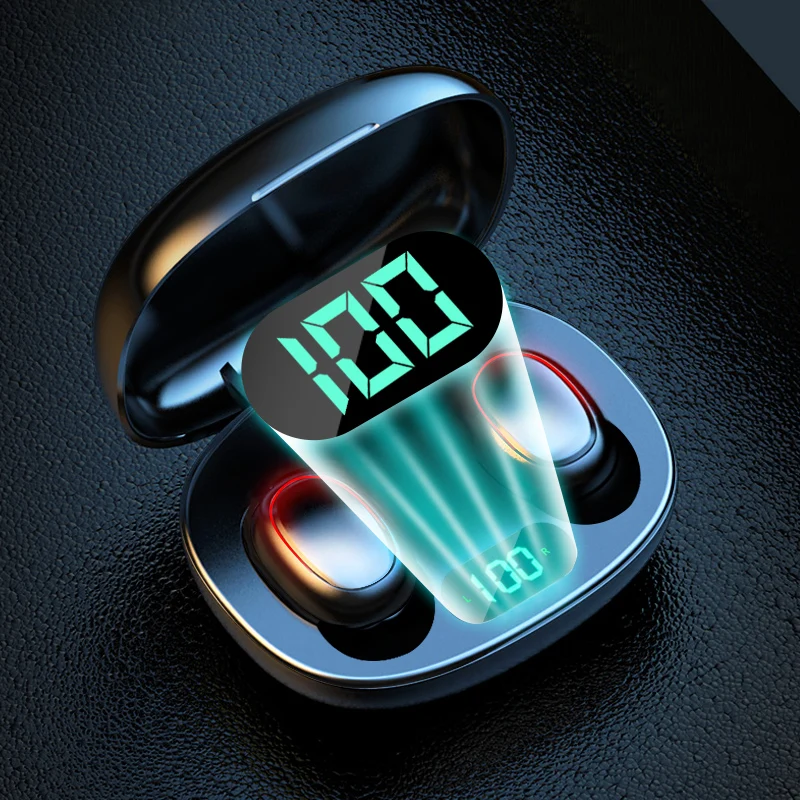 

Беспроводные наушники TWS с поддержкой Bluetooth 5,1, двойная стереогарнитура с шумоподавлением, Спортивная гарнитура с сенсорным управлением и д...