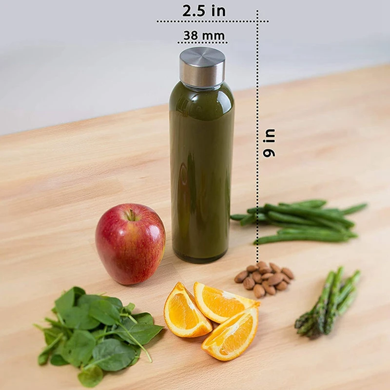 Высокое боросиликатное спортивное стекло для воды с крышками натуральное не