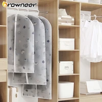 thick clothing dust cover household transparent printing coat dustproof bag hanging clothes dance clothing convenient storage