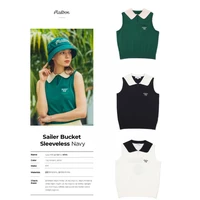 new hot sale golf womens navy collar sleeveless knit tank top pre sale june 15