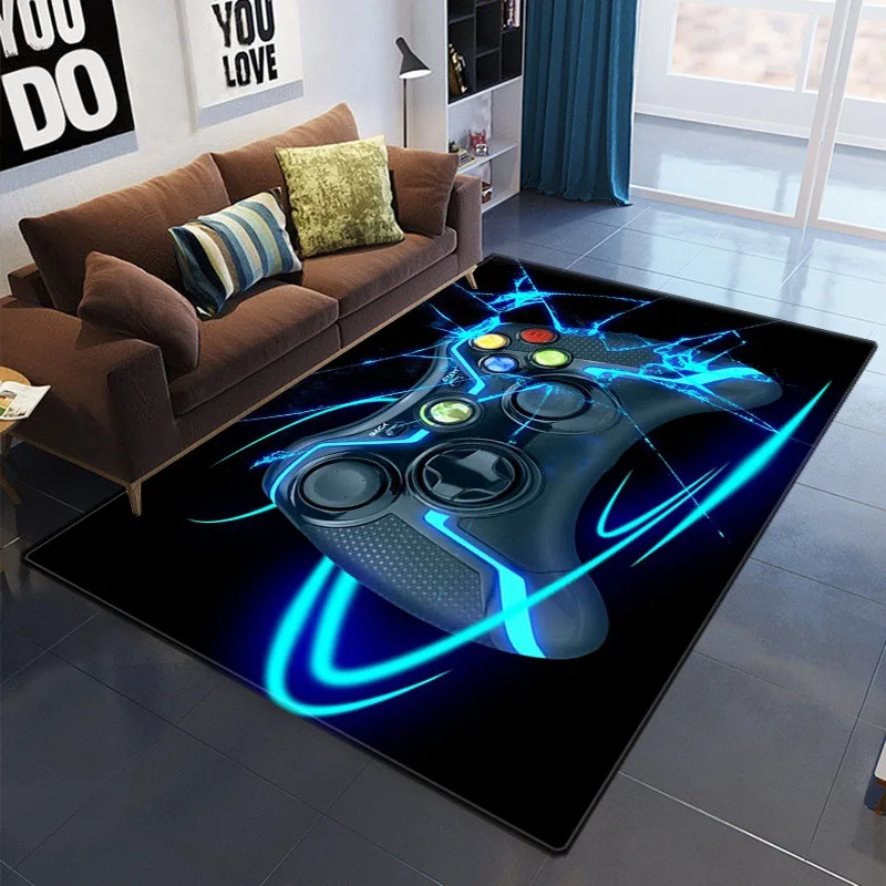 

Cartoon Kid Carpet Game Controller Printed Carpets For Living Room Bedroom Floor Mat 3D Carpet Anti-Slip Rugs Tapis De Chambre