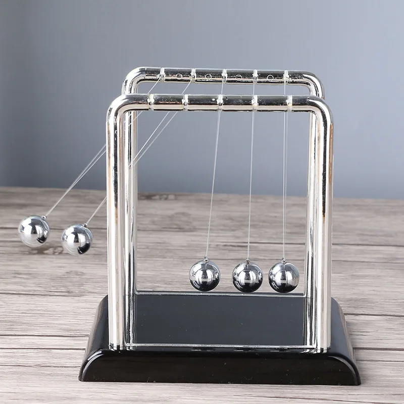 

Newton Cradle Balance Steel Balls School Teaching Supplies 9X9.5cm Childhood Development Educational Toys Office Home Decoration