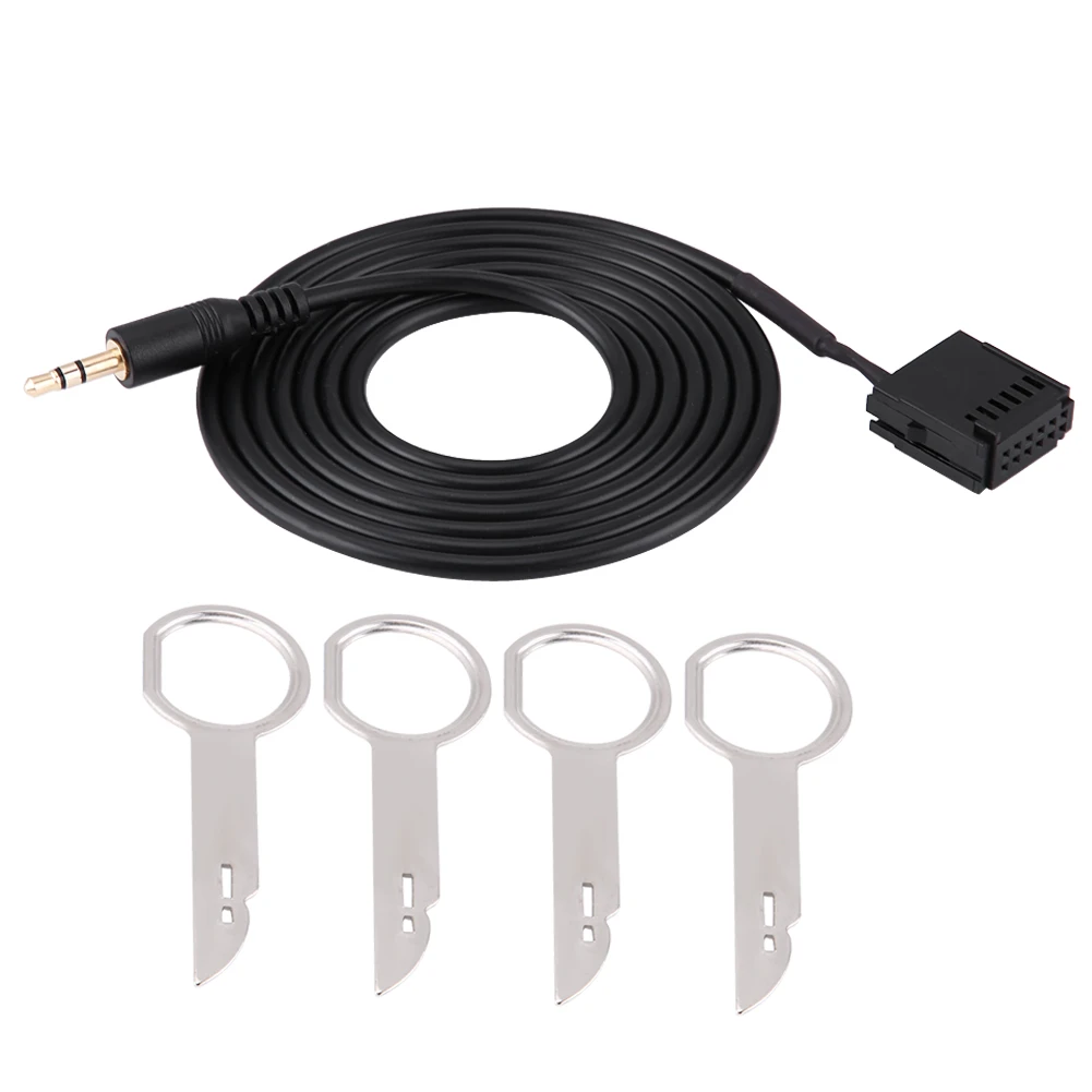 

Car Audio Aux Auxiliary Cable Adapter for Ford 6000CD Mondeo Fiesta with CD Removal Tool Keys AUX AUX