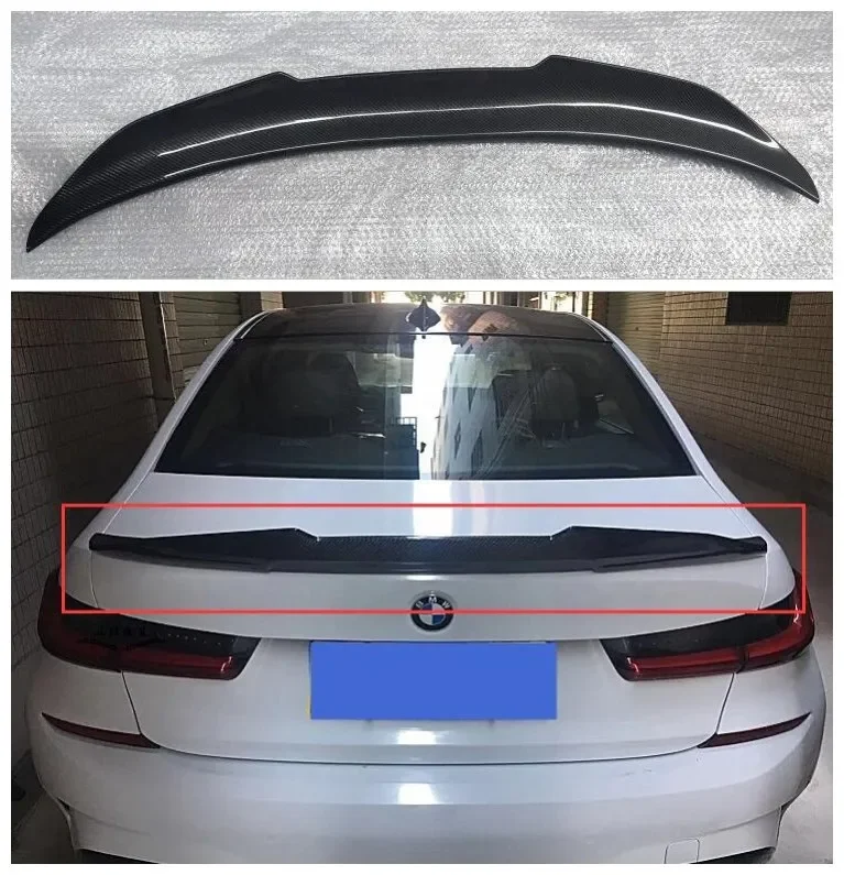 

For BMW 3 Series G20 G28 2019 2020 2021 (Multiple Styles) High Quality Carbon Fiber Rear Trunk Lip Spoiler Splitters Wing