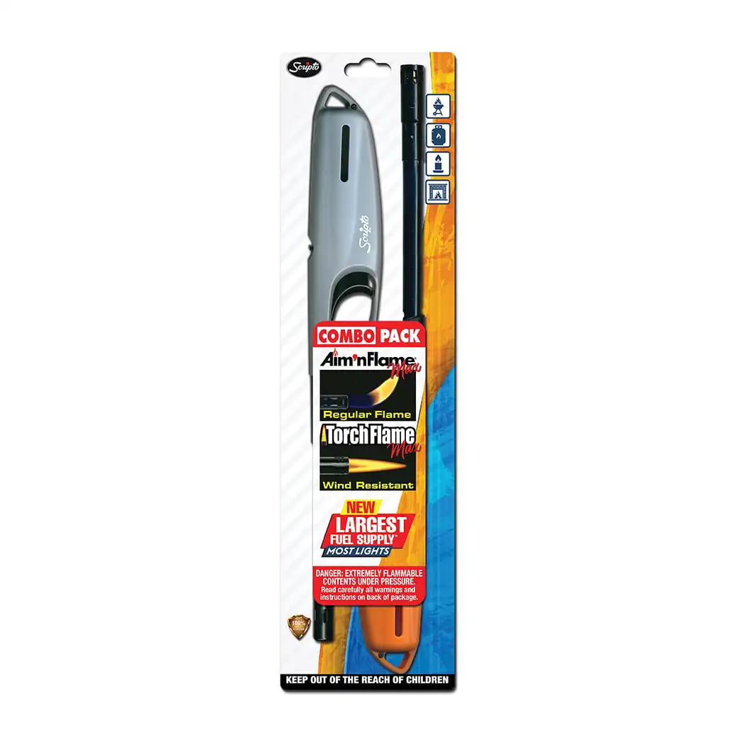 

Огнеупорные зажигалки Aim 'N Flame MAX и фонарь (2 шт. в упаковке)