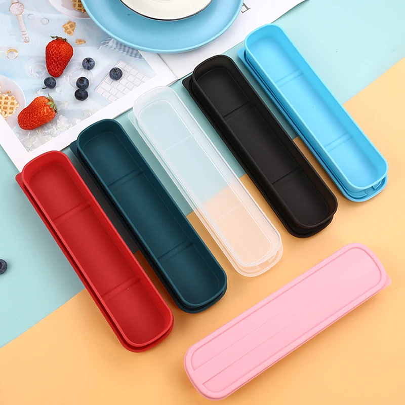 Коробка для посуды портативная откидная крышка чехол столовых приборов