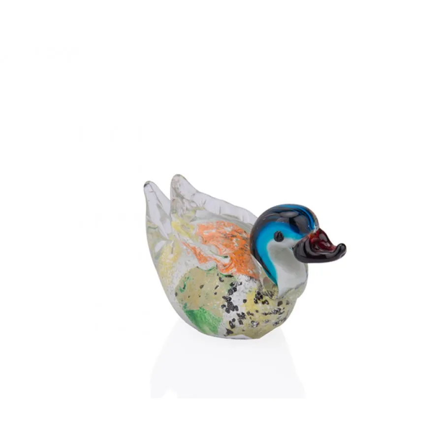 

Porio glass duck 12x5x7